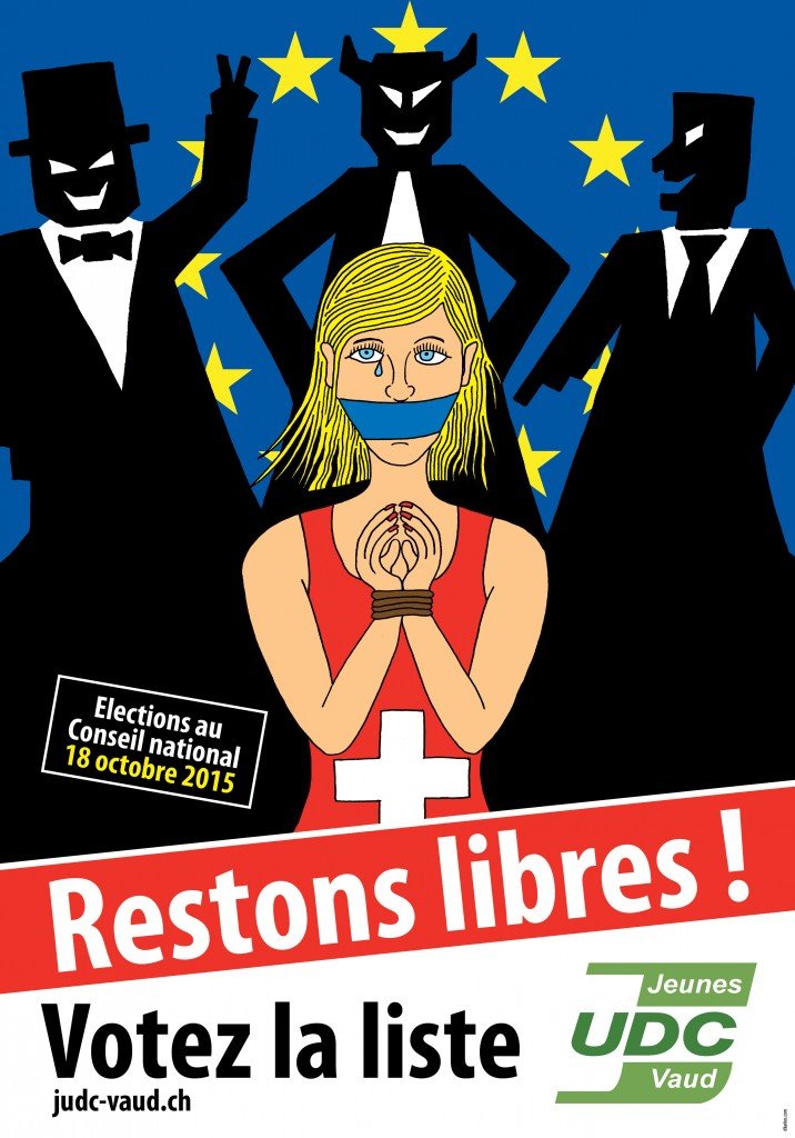 Les Jeunes UDC Vaud lancent leur campagne contre l’autoritarisme européen